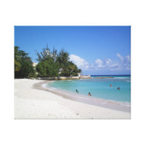 Barbados Beaches Stretched Canvas Prints