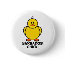 Barbados Chick buttons by chicktshirts8 Barbados Chick buttons