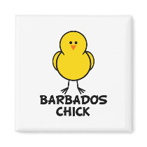 Barbados Chick magnets by chicktshirts8 Barbados Chick magnets