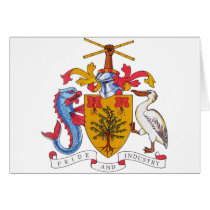 Barbados Coat of arms BB Greeting Card