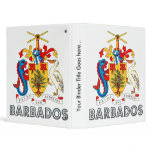 Barbados Coat of Arms 3 Ring Binders