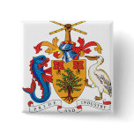 Barbados Coat of Arms detail Buttons