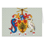 Barbados Coat of Arms detail Card