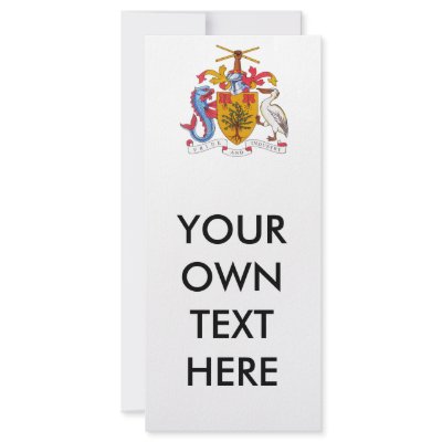 Barbados Coat of Arms Rack Card Design by flagshirts