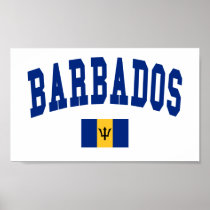 Barbados College Style Poster