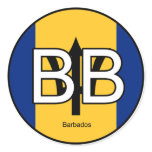 Barbados Euro Sticker