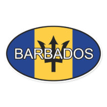 Barbados Euro Sticker