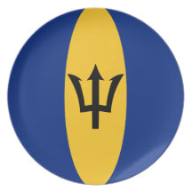 Barbados Fisheye Flag Plate