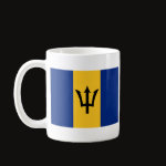 Barbados Flag Map Classic Mug