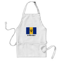 Barbados Flag aprons by flagshirt Barbados Flag aprons