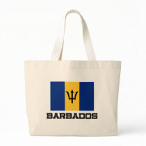 Barbados Flag Tote Bags