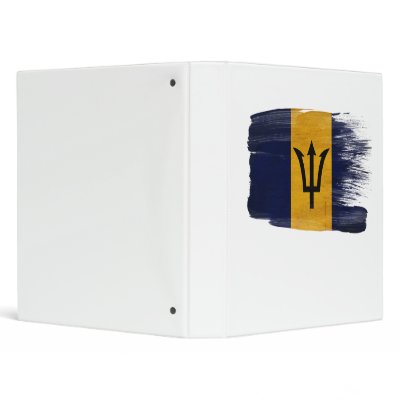 Barbados Flag Binder by Zipperedflags