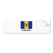 Barbados Flag bumper stickers by flagshirt Barbados Flag bumper stickers