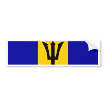 Barbados Flag bumper stickers by coolcountry Barbados Flag bumper stickers