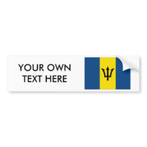Barbados Flag Bumper Sticker