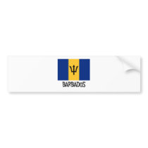 Barbados Flag bumper stickers by flagshirt Barbados Flag bumper stickers
