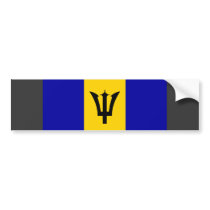 Barbados Flag bumper stickers by coolcountry Barbados Flag bumper stickers