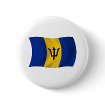 Barbados Flag Button by LivingFlags2 Barbados Flag Button