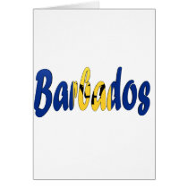 Barbados Flag Greeting Cards