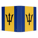 Barbados Flag Design Vinyl Binder