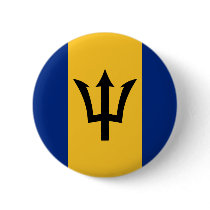 Barbados Flag Design Buttons