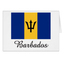 Barbados Flag Design cards by flagshirt Barbados Flag Design cards