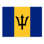 Barbados Flag Design Post Cards