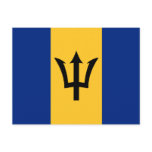 Barbados Flag Design Post Cards