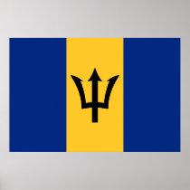 Barbados Flag Design Posters