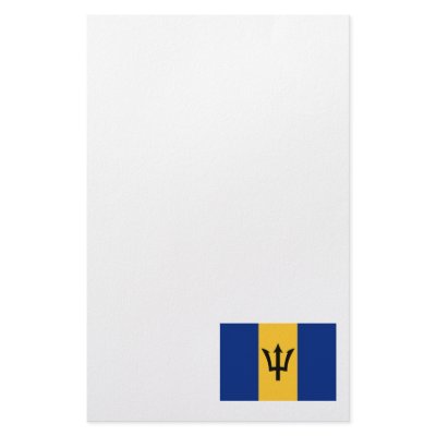 Barbados Flag Design Stationery Design by JayAtZazzle