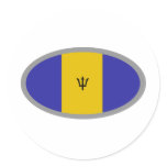 Barbados flag design! stickers