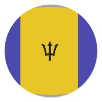 Barbados flag design! stickers