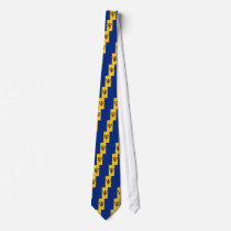 Barbados Flag Design Neckties