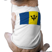 Barbados Flag pet clothing by flagshirts Barbados Flag pet clothing