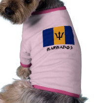 Barbados Flag pet clothing by flagshirt Barbados Flag pet clothing
