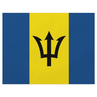 Barbados Flag Personalized Flyer by flagshirts