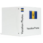 Barbados Flag Jewel Vinyl Binder
