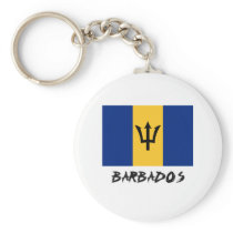 Barbados Flag Key Chains