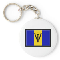 Barbados Flag Key Chains