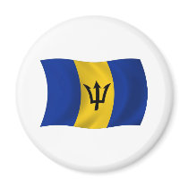 Barbados Flag Magnet