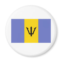 Barbados Flag Magnet