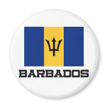 Barbados Flag Refrigerator Magnets