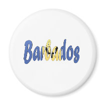 Barbados Flag Magnet