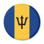 Barbados Flag Magnet