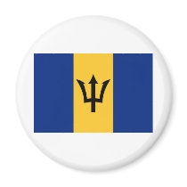 Barbados Flag magnets by worldtees Barbados Flag magnets