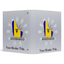 Barbados Flag Map 2.0 Vinyl Binders