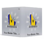 Barbados Flag Map 2.0 Vinyl Binders