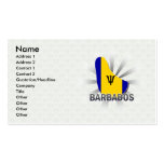 Barbados Flag Map 2.0 Business Cards