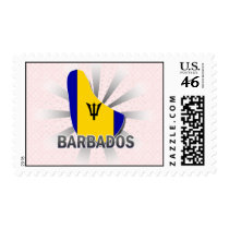 Barbados Flag Map 2.0 Stamps