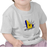 Barbados Flag Map 2.0 T-shirt